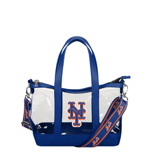 New York Mets MLB Clear Crossbody Mini Tote Bag