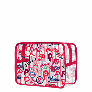 Philadelphia Phillies MLB Repeat Retro Print Clear Cosmetic Bag