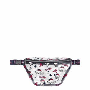 Atlanta Braves MLB Hello Kitty® Clear Fanny Pack (PREORDER - SHIPS MID JULY)