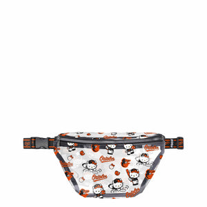 Baltimore Orioles MLB Hello Kitty® Clear Fanny Pack (PREORDER - SHIPS MID JULY)