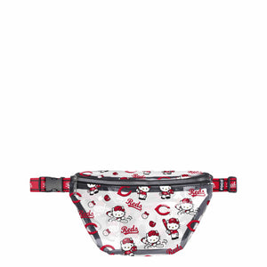 Cincinnati Reds MLB Hello Kitty® Clear Fanny Pack (PREORDER - SHIPS MID JULY)