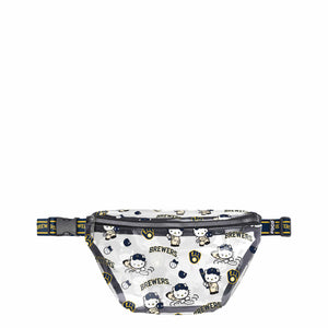 Milwaukee Brewers MLB Hello Kitty® Clear Fanny Pack (PREORDER - SHIPS MID JULY)