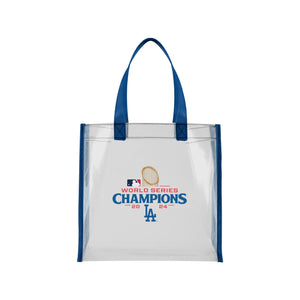 Los Angeles Dodgers MLB 2024 World Series Champions Clear Reusable Bag