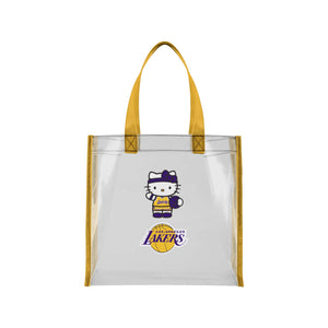 Los Angeles Lakers NBA Hello Kitty® Clear Tote Bag (PREORDER - SHIPS MID JULY)