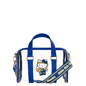 Golden State Warriors NBA Hello Kitty® Clear Barrel Bag (PREORDER - SHIPS LATE JUNE)