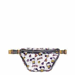 Los Angeles Lakers NBA Hello Kitty® Clear Fanny Pack (PREORDER - SHIPS MID JULY)