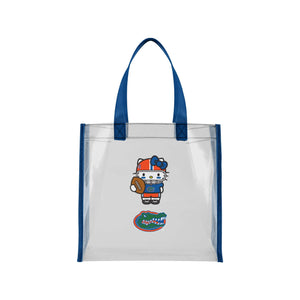 Florida Gators NCAA Hello Kitty® Clear Tote Bag (PREORDER - SHIPS MID JULY)