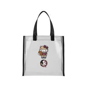 Florida State Seminoles NCAA Hello Kitty® Clear Tote Bag (PREORDER - SHIPS MID JULY)
