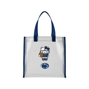 Penn State Nittany Lions NCAA Hello Kitty® Clear Tote Bag (PREORDER - SHIPS MID JULY)