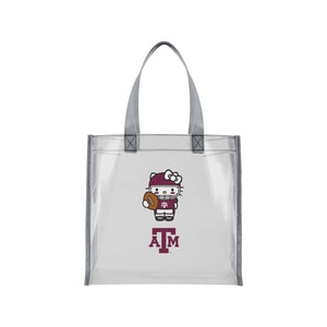 Texas A&M Aggies NCAA Hello Kitty® Clear Tote Bag (PREORDER - SHIPS MID JULY)