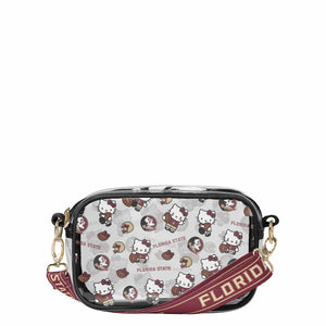 Florida State Seminoles NCAA Hello Kitty® Clear Crossbody Bag (PREORDER - SHIPS MID JULY)