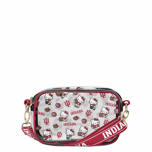Indiana Hoosiers NCAA Hello Kitty® Clear Crossbody Bag (PREORDER - SHIPS MID JULY)