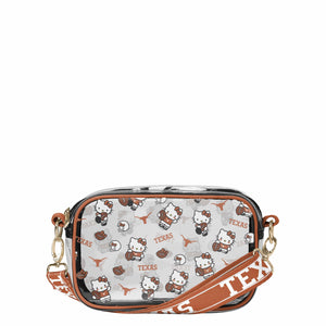 Texas Longhorns NCAA Hello Kitty® Clear Crossbody Bag (PREORDER - SHIPS LATE JULY)