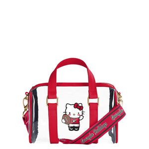 Georgia Bulldogs NCAA Hello Kitty® Clear Barrel Bag (PREORDER - SHIPS MID JULY)