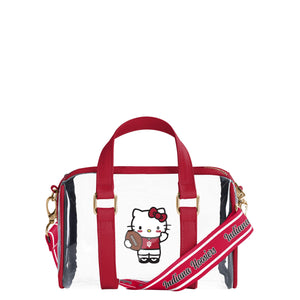 Indiana Hoosiers NCAA Hello Kitty® Clear Barrel Bag (PREORDER - SHIPS MID JULY)