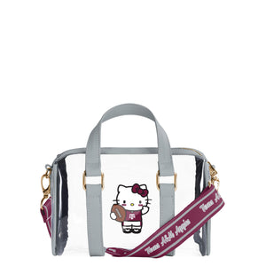 Texas A&M Aggies NCAA Hello Kitty® Clear Barrel Bag (PREORDER - SHIPS MID JULY)