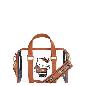 Texas Longhorns NCAA Hello Kitty® Clear Barrel Bag (PREORDER - SHIPS LATE JULY)