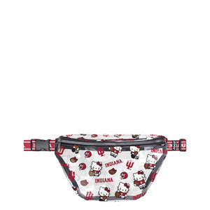 Indiana Hoosiers NCAA Hello Kitty® Clear Fanny Pack (PREORDER - SHIPS MID JULY)