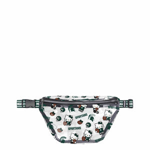 Michigan State Spartans NCAA Hello Kitty® Clear Fanny Pack (PREORDER - SHIPS MID JULY)
