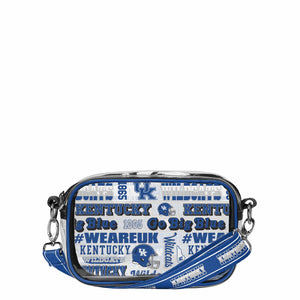 Kentucky Wildcats NCAA Repeat Retro Print Clear Crossbody Bag