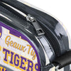 LSU Tigers NCAA Repeat Retro Print Clear Crossbody Bag