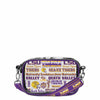 LSU Tigers NCAA Repeat Retro Print Clear Crossbody Bag