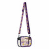 LSU Tigers NCAA Repeat Retro Print Clear Crossbody Bag