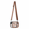 Texas Longhorns NCAA Repeat Retro Print Clear Crossbody Bag