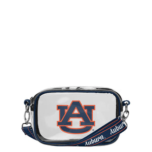 Auburn Tigers NCAA Team Stripe Clear Crossbody Bag