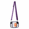 Clemson Tigers NCAA Team Stripe Clear Crossbody Bag (PREORDER - SHIPS MID DECEMBER)