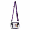 LSU Tigers NCAA Team Stripe Clear Crossbody Bag (PREORDER - SHIPS MID DECEMBER)