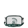 Michigan State Spartans NCAA Team Stripe Clear Crossbody Bag