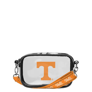 Tennessee Volunteers NCAA Team Stripe Clear Crossbody Bag