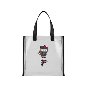 Atlanta Falcons NFL Hello Kitty® Clear Tote Bag (PREORDER - SHIPS MID JULY)