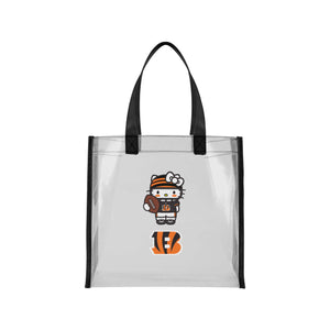 Cincinnati Bengals NFL Hello Kitty® Clear Tote Bag (PREORDER - SHIPS MID JULY)