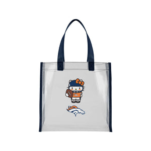 Denver Broncos NFL Hello Kitty® Clear Tote Bag (PREORDER - SHIPS MID JULY)