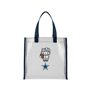 Dallas Cowboys NFL Hello Kitty® Clear Tote Bag (PREORDER - SHIPS MID JULY)