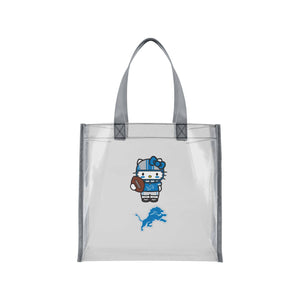 Detroit Lions NFL Hello Kitty® Clear Tote Bag (PREORDER - SHIPS MID JULY)