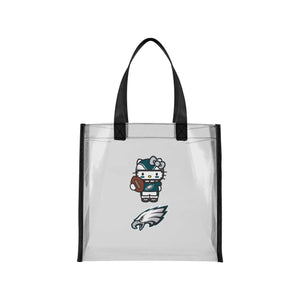 Philadelphia Eagles NFL Hello Kitty® Clear Tote Bag (PREORDER - SHIPS MID JULY)