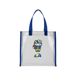 Los Angeles Rams NFL Hello Kitty® Clear Tote Bag (PREORDER - SHIPS MID JULY)