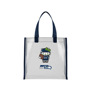 Seattle Seahawks NFL Hello Kitty® Clear Tote Bag (PREORDER - SHIPS MID JULY)