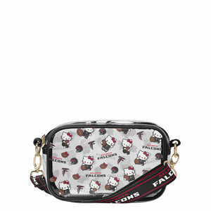 Atlanta Falcons NFL Hello Kitty® Clear Crossbody Bag - (PREORDER - SHIPS MID JUNE)