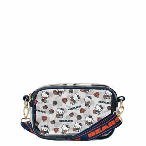 Chicago Bears NFL Hello Kitty® Clear Crossbody Bag - (PREORDER - SHIPS LATE JUNE)