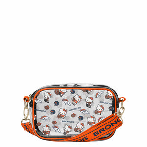 Denver Broncos NFL Hello Kitty® Clear Crossbody Bag - (PREORDER - SHIPS MID JUNE)