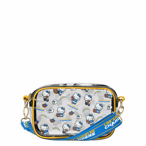 Los Angeles Chargers NFL Hello Kitty® Clear Crossbody Bag - (PREORDER - SHIPS MID JUNE)