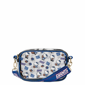 New York Giants NFL Hello Kitty® Clear Crossbody Bag - (PREORDER - SHIPS MID JUNE)