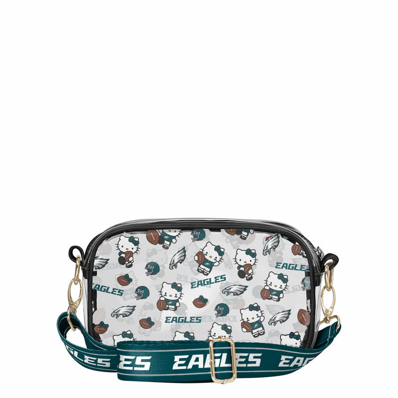 Philadelphia Eagles NFL Hello Kitty® Clear Crossbody Bag - (PREORDER - SHIPS MID JUNE)