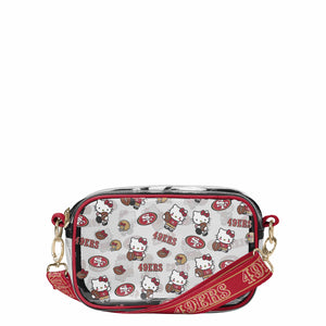 San Francisco 49ers NFL Hello Kitty® Clear Crossbody Bag - (PREORDER - SHIPS MID JULY)