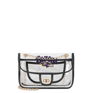 Baltimore Ravens NFL Clear Crossbody Chain Bag
