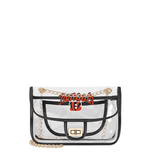 Cincinnati Bengals NFL Clear Crossbody Chain Bag